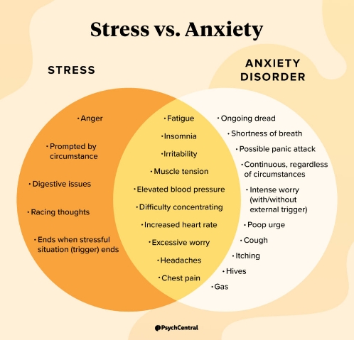 تفاوت استرس و اختلال اضطراب